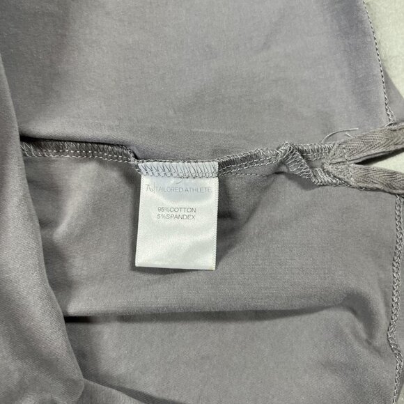 Tailored Athlete Shirt Mens Large Gray Everyday Henley Short Sleeve Stretch - Picture 5 of 8